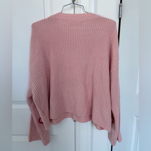 Pink I Love Me Sweater knit yarn oversized cute small - Picture 7 of 7